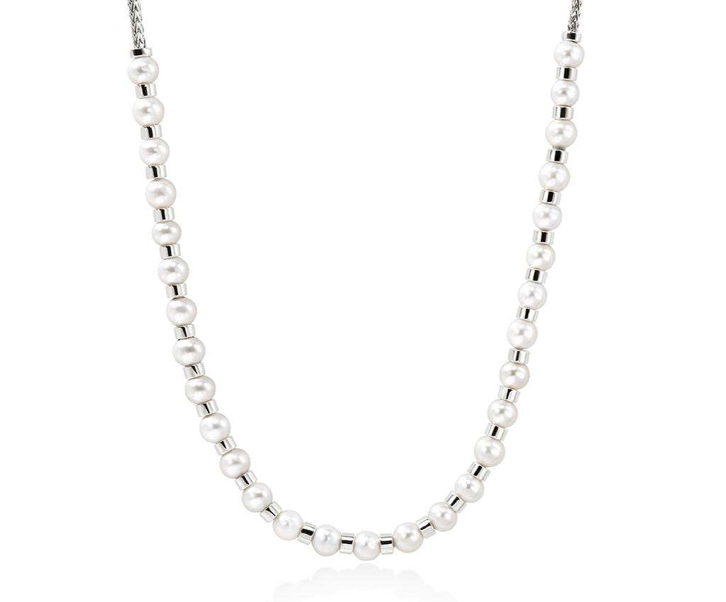 JH Essential Silver and Pearl Necklace